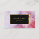 Buscar pintura moderna tarjetas de visita Negro
