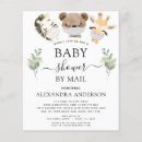 Buscar jirafa 11x14 invitaciones Animales