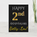 Buscar 2do boda tarjetas aniversario Dos