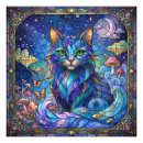 Buscar gato de ojos verdes posters Para ella