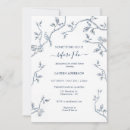 Buscar toalla invitaciones Azul y blanco