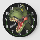 Buscar dinosaurios relojes de pared Cualquier niño