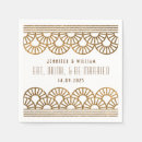 Buscar art deco servilletas Oro