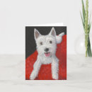 Buscar westie tarjetas Rojo