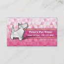 Buscar origami tarjetas de visita Animal