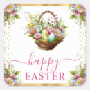 Buscar cesta de pascua pegatinas Flores de primavera