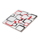 Buscar blanco rojo negro azulejos Patrón