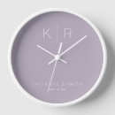 Buscar lila relojes de pared Para ellos