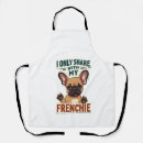 Buscar frenchie delantales Divertido