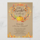 Buscar poca calabaza invitaciones Hojas