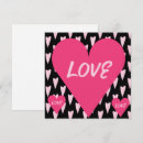 Buscar corazón rojo grande tarjetas Negro