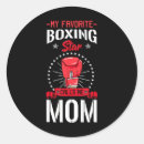 Buscar boxeador redondas pegatinas Entrenador