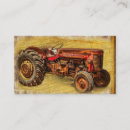 Buscar tractor tarjetas de visita Rústico