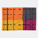 Buscar naranja y negro paños de cocina Retro