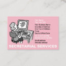 Buscar secretaria tarjetas de visita Secretario
