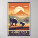 Buscar elefante africano posters Parque nacional amboseli