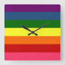 Buscar orgullo lesbiano relojes de pared Colorido