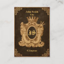 Buscar heráldica tarjetas de visita Vintage
