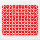 Buscar corazones rojos alfombrillas de raton Patrón