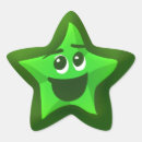 Buscar estrella verde pegatinas Cualquier niño