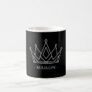 Buscar reina del cumpleaños tazas Corona