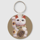 Buscar gato de la fortuna llaveros Afortunado