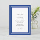 Buscar borde azul invitaciones Simple