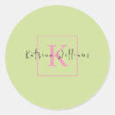 Buscar verde lima pegatinas Monograma