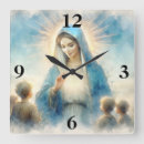 Buscar virgen maría relojes de pared Bendecido