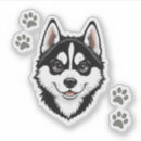 Buscar husky siberiano pegatinas Adorable