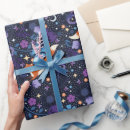 Buscar luna y estrellas papel de regalo Elegante