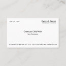 Buscar minimalista tarjetas de visita Abogado