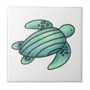 Buscar tortuga verde azulejos Acuarela