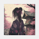 Buscar geisha en kimono imanes Japón