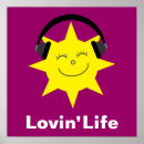 Buscar auricular posters Sonriente