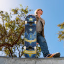 Buscar oro y azul tablas de skate Purpurina