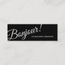 Buscar bonjour tarjetas de visita Hola