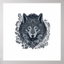 Buscar lobo tribal posters Nativo