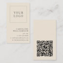 Buscar teléfono elegante tarjetas de visita Código qr