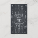 Buscar cócteles tarjetas de visita Barman