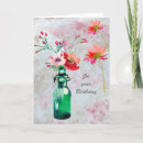 Buscar elegantes tarjetas de cumpleaños Floral