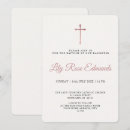 Buscar moderno invitaciones para bautizos Blanco