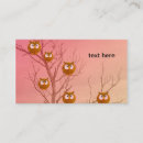 Buscar búhos tarjetas de visita Pájaros