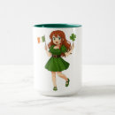 Buscar pelirroja tazas Verde