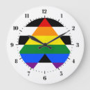 Buscar bandera del orgullo gay relojes de pared Lesbiana