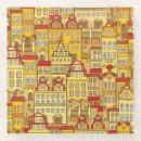 Buscar ciudades posavasos Abstracto