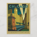 Buscar chicago il postales Vintage