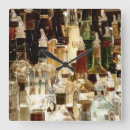 Buscar botella relojes de pared Café