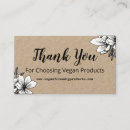 Buscar veganos tarjetas de visita Orgánico