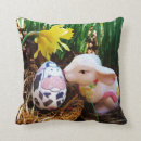 Buscar conejo de pascua cojines Amarillo
